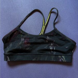 Lululemon Athletica Black Floral Sports Bra 6